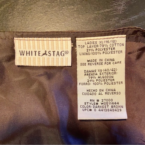 Vintage Fully lined. Pit to pit=24.5 inches. Never worn.Chocolate brown textured - Picture 9 of 16